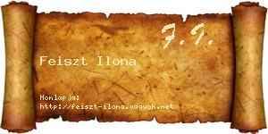 Feiszt Ilona névjegykártya