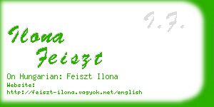 ilona feiszt business card